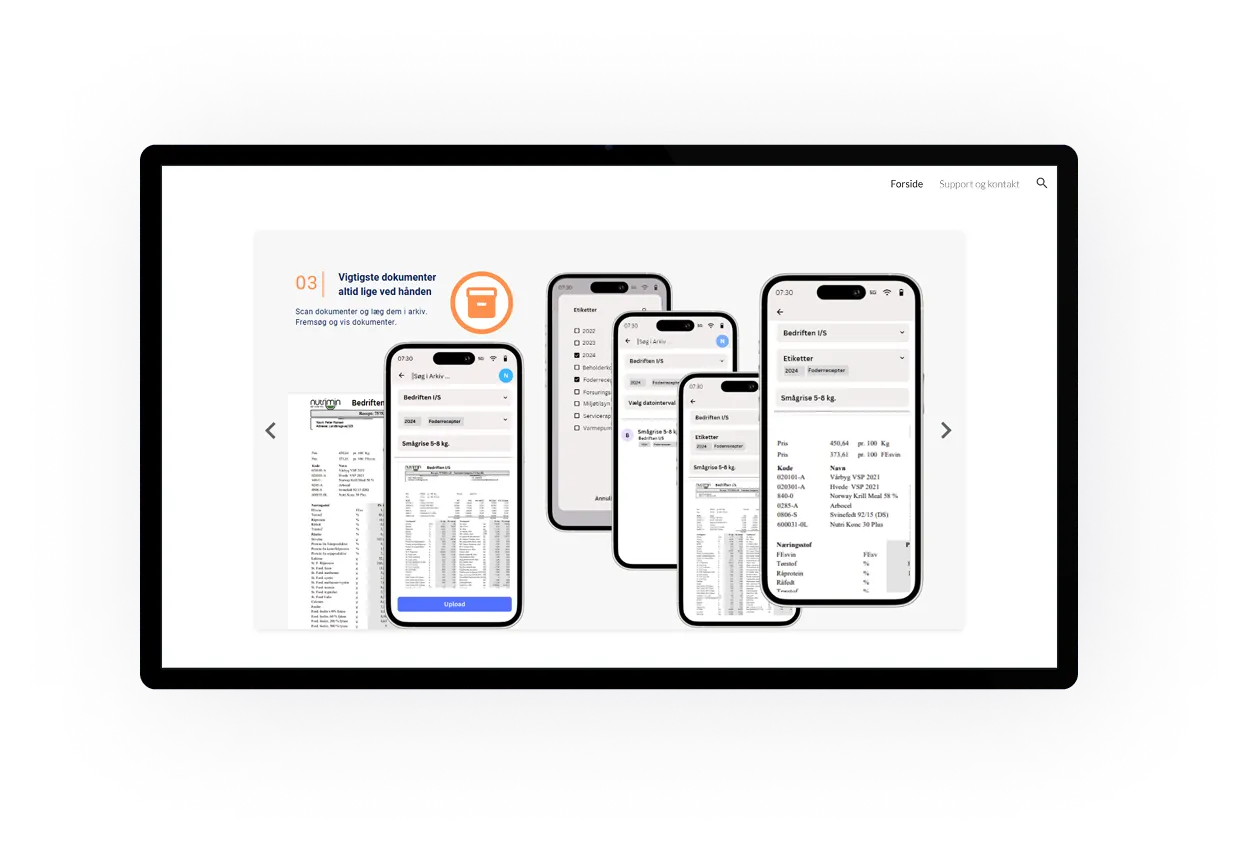 Screenshot of a mobile document scanning application