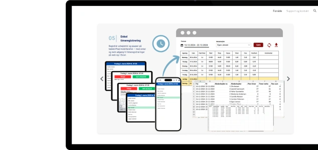 Screenshots showcasing the user interface of Microting A/S eForm web application.